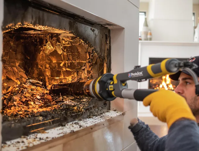 Professional chimney cleaning by Bedford Chimney Sweep in Bedford, MA