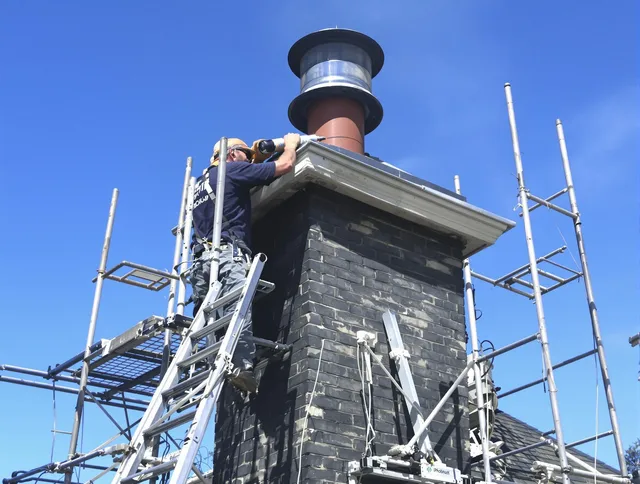 Sturdy chimney crown finished by Bedford Chimney Sweep in Bedford, MA
