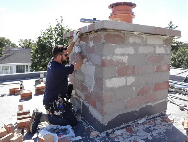 Advanced chimney repair process by Bedford Chimney Sweep in Bedford, MA