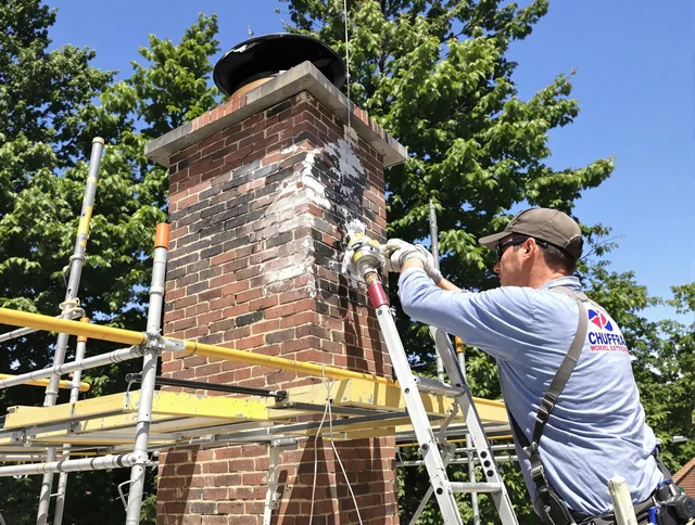 Structural chimney repair by Bedford Chimney Sweep in Bedford, MA