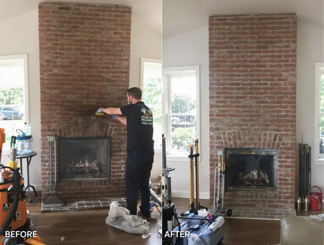 Finished chimney sweeping service by Bedford Chimney Sweep in Bedford, MA