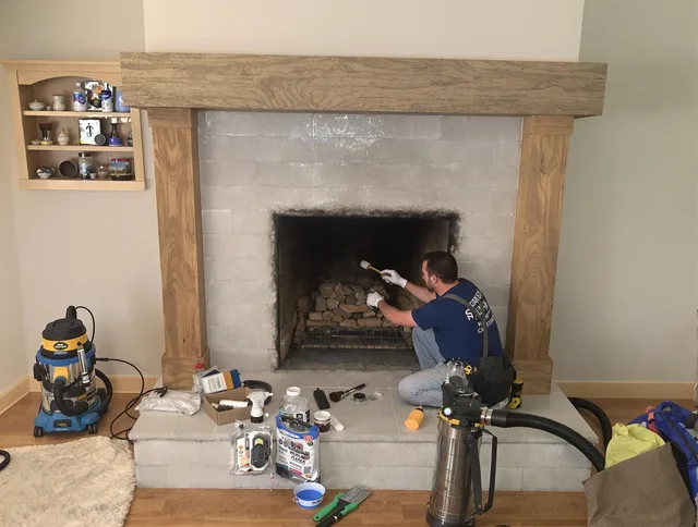 Detailed creosote removal process by Bedford Chimney Sweep in Bedford, MA