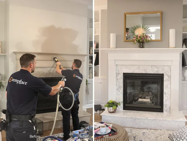 Professional soot removal by Bedford Chimney Sweep team in Bedford, MA